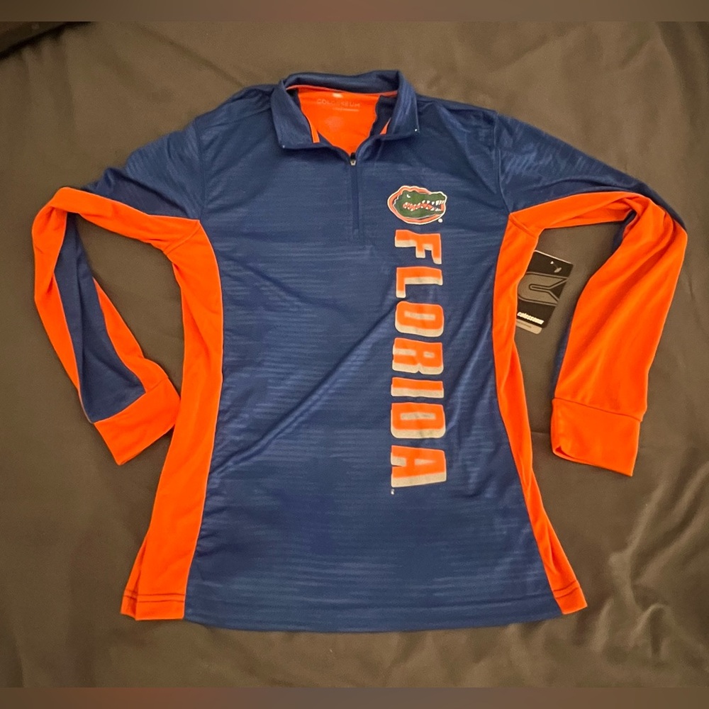 Florida Gators NCAA 1/4 zip long sleeve pullover shirt New